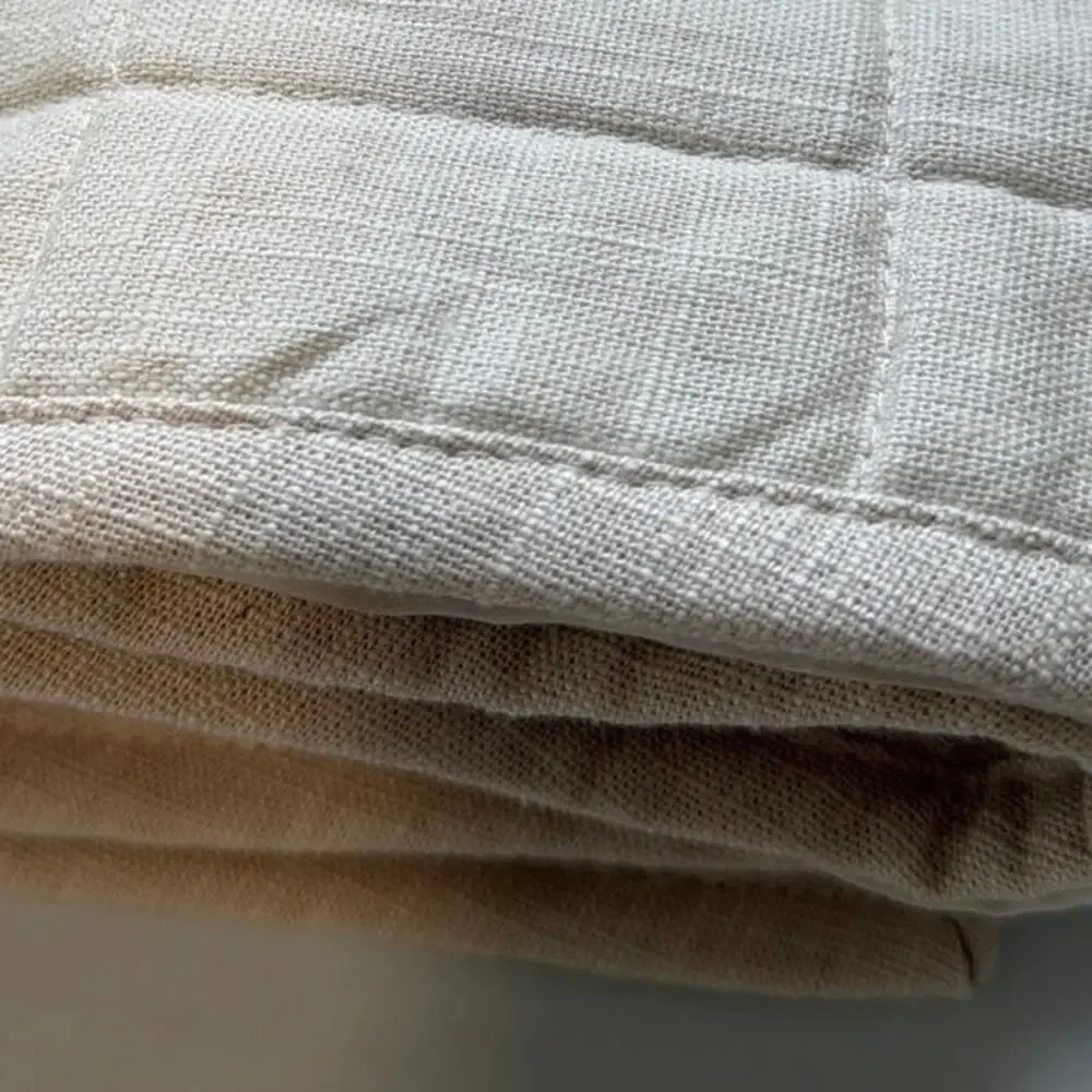 Casaluna only 1 king size Heavyweight LinenBlend Quilt sham Cotton New NWT